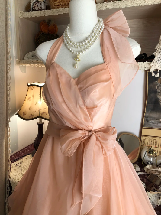 Halter A Line Vintage Short Party Dress, Birthday Outfits, Homecoming Dress S6889