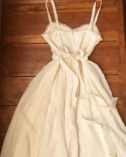 Ivory Straps Vintage A-Line Lace Long Party Dress Evening Dresses S6714