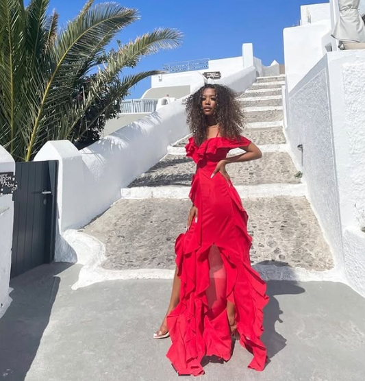 Irregular Length Party Prom Dresses Sexy V Neck Evening Dress S6607
