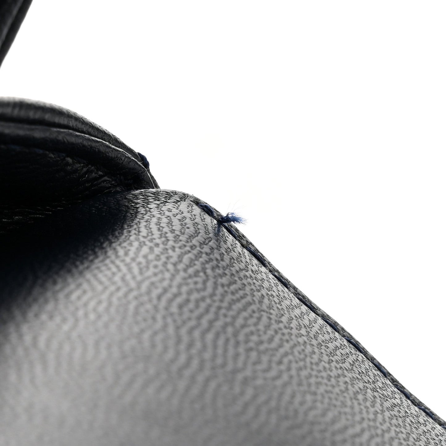 Goatskin Quilted Extra Mini Rainbow Coco Handle Flap Navy Blue
