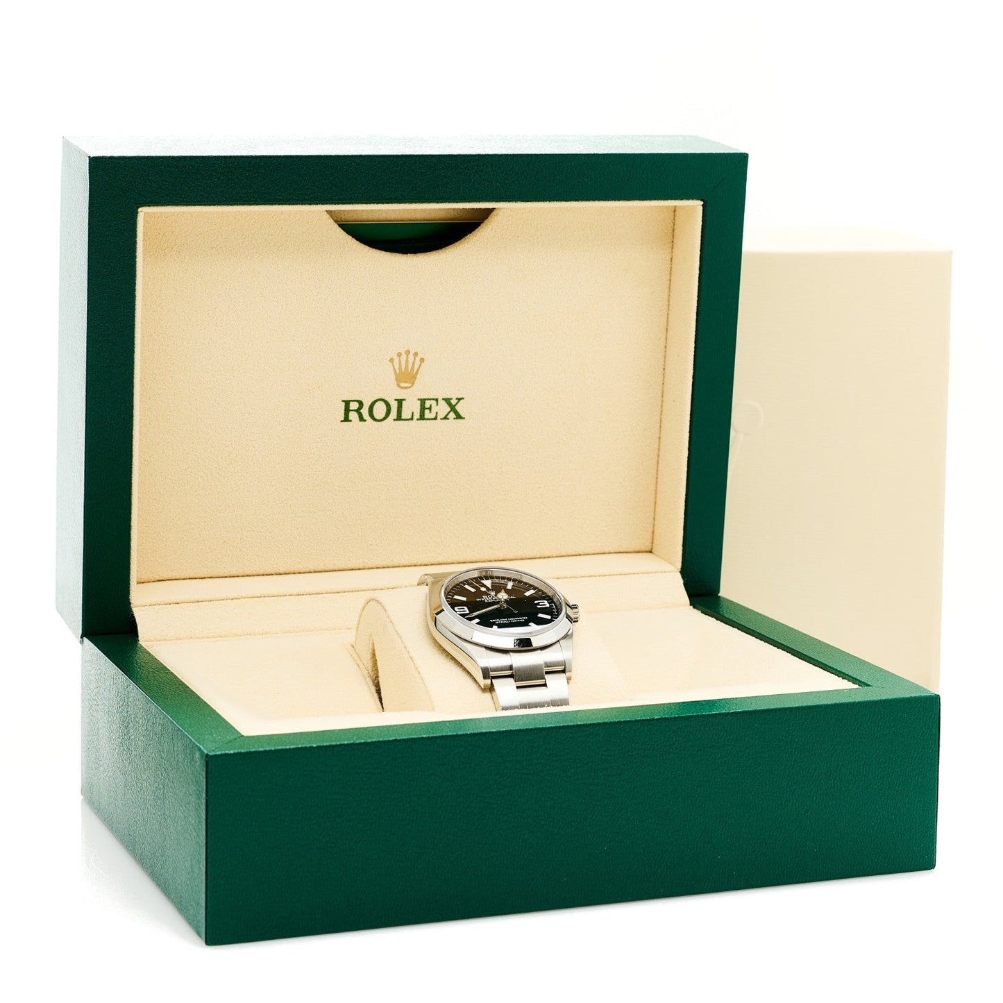 Stainless Steel 36mm Oyster Perpetual Explorer Watch Black 124270