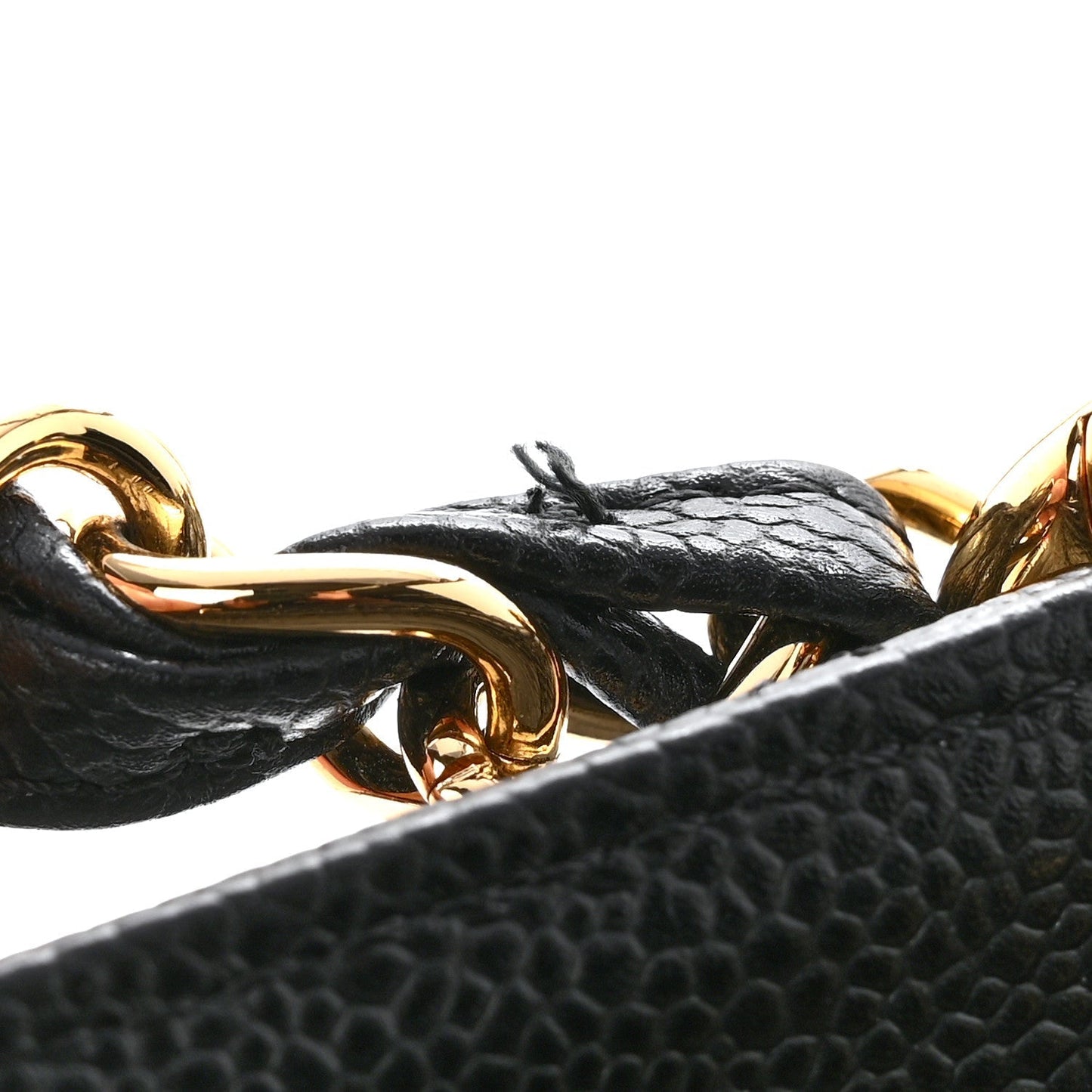 Caviar Quilted Grand Shopping Tote GST Black