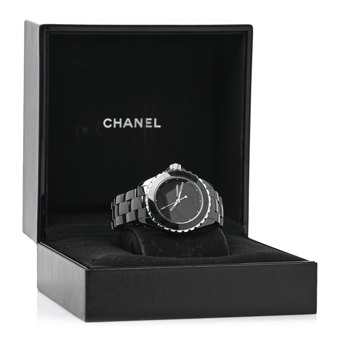 Stainless Steel Ceramic 38mm J12 Untitled Automatic Watch Black