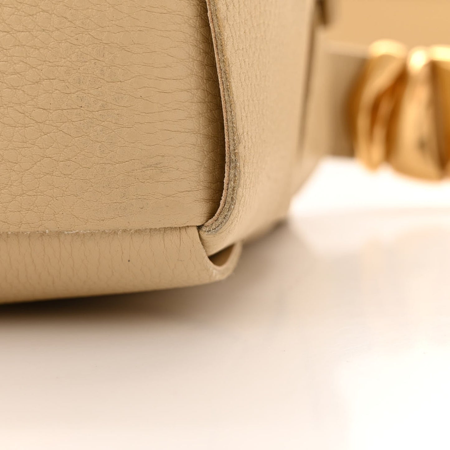Grained Calfskin Maxi Intrecciato Brick Cassette Bag Porridge