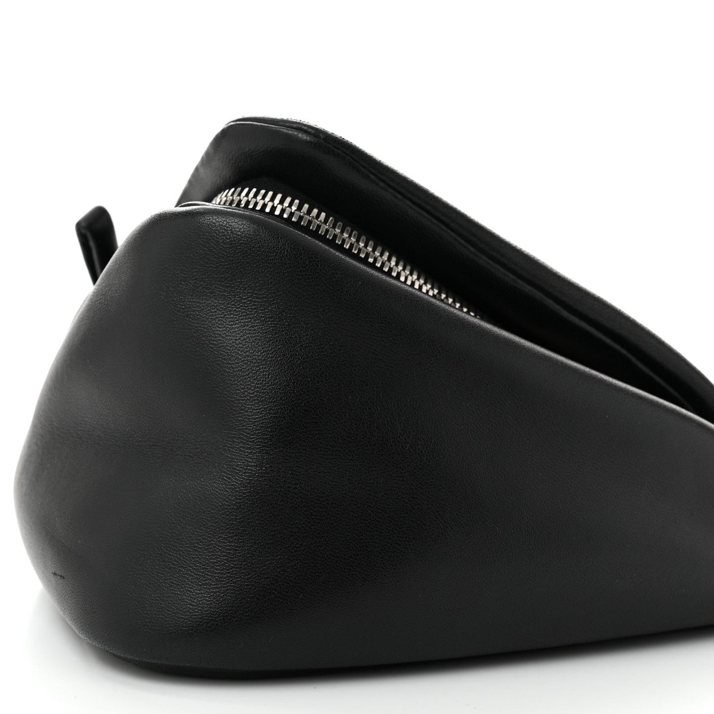 Nappa Padded Signaux Triangle Crossbody Black