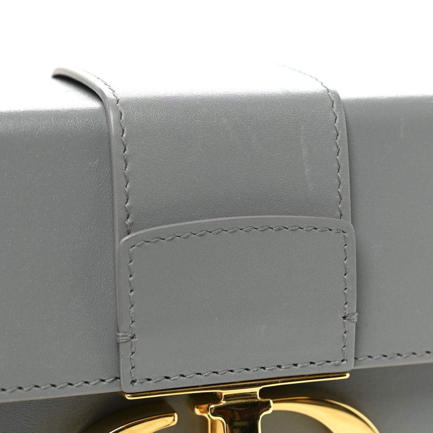 Box Calfskin 30 Montaigne Box Bag Gray