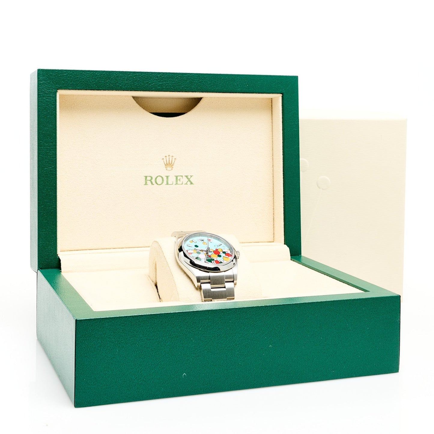 Stainless Steel 36mm Oyster Perpetual Watch Celebration Dial 126000