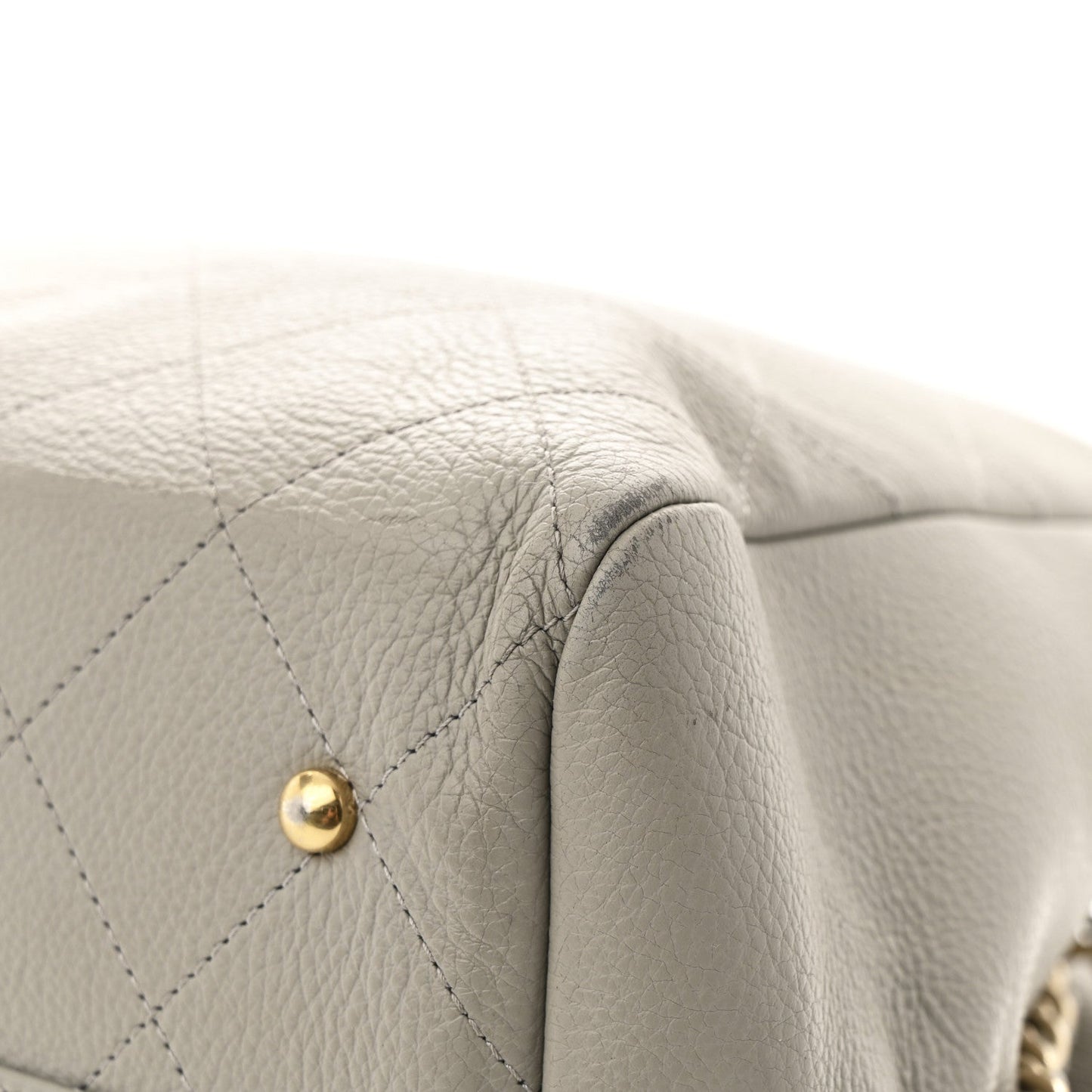 Bullskin Stitched Large Shopping Bag Grey