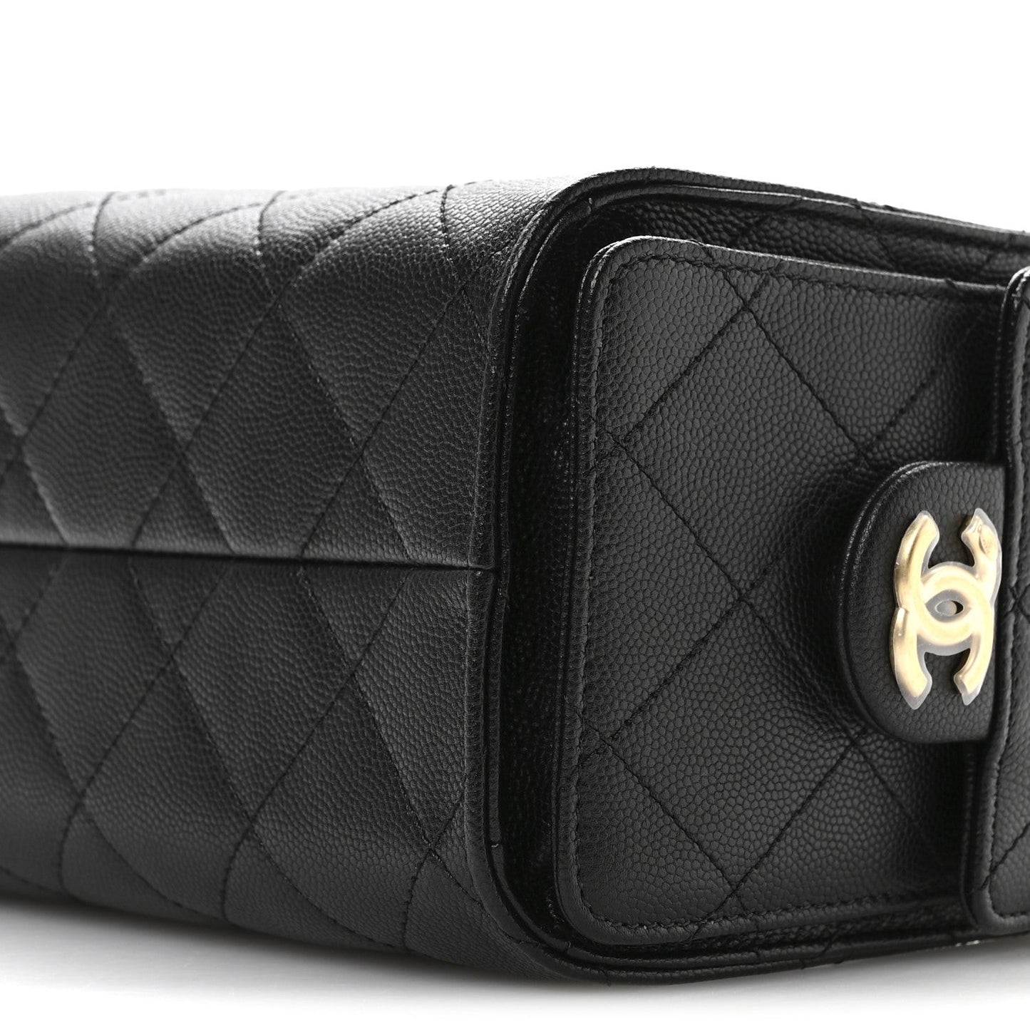 Caviar Quilted Mini Chanel 25 Handbag Black