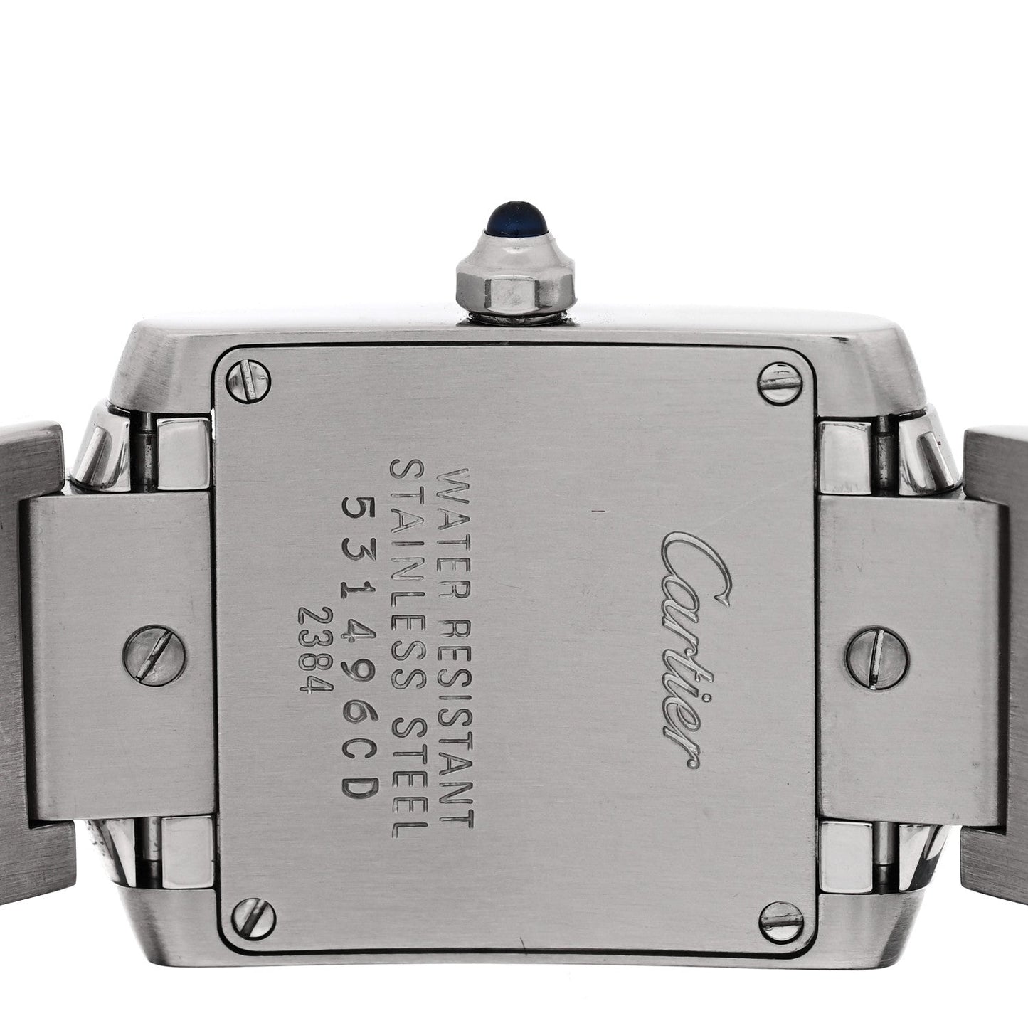 Stainless Steel 20mm Tank Francaise Quartz Watch