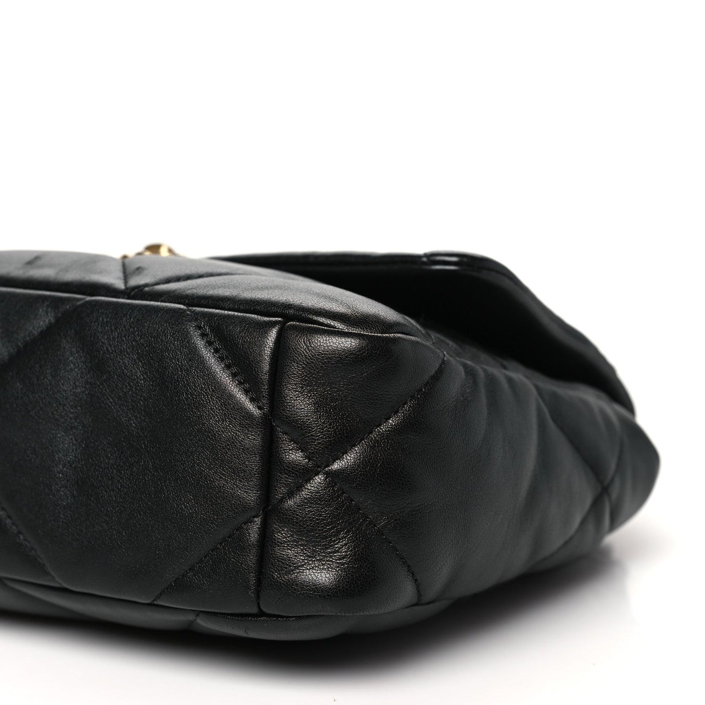 Lambskin Quilted Medium Chanel 19 Flap Black
