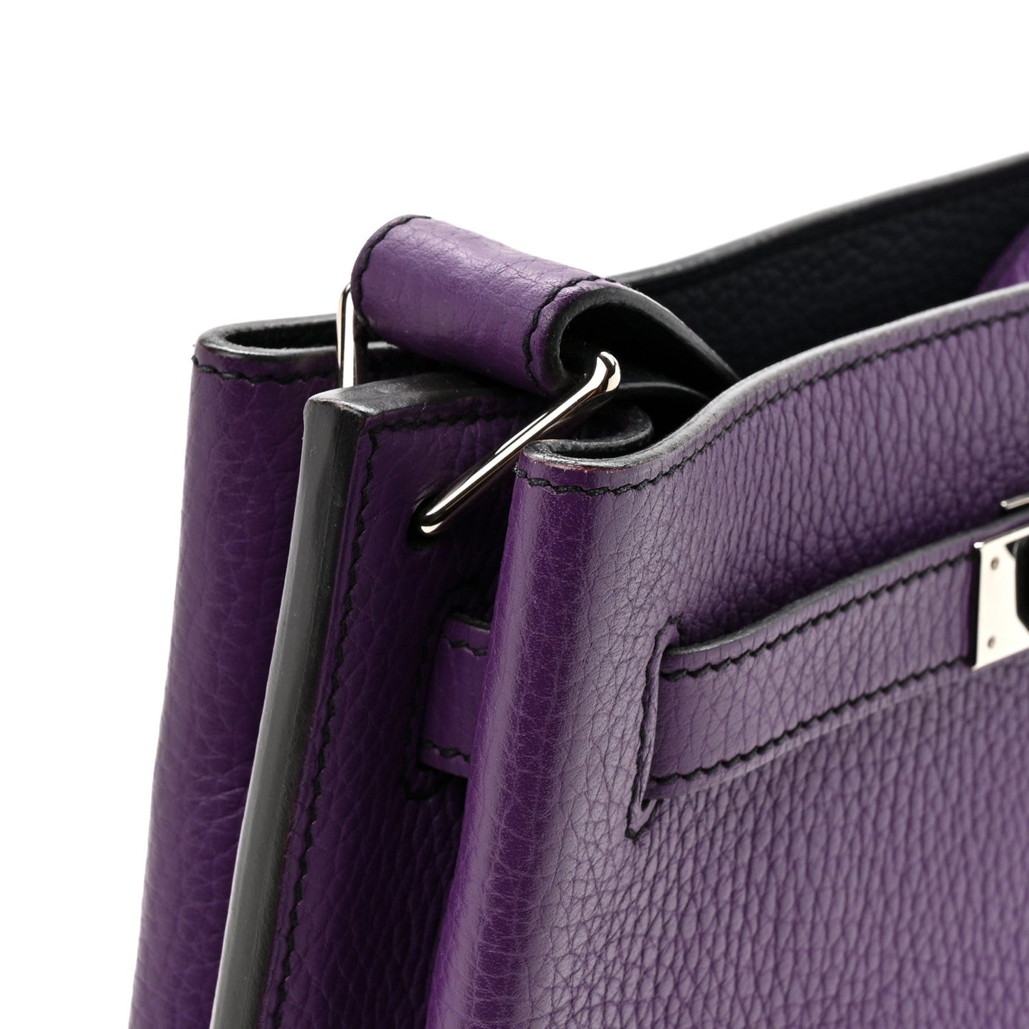 Taurillon Clemence Verso So Kelly 22 Ultraviolet Bleu Obscur