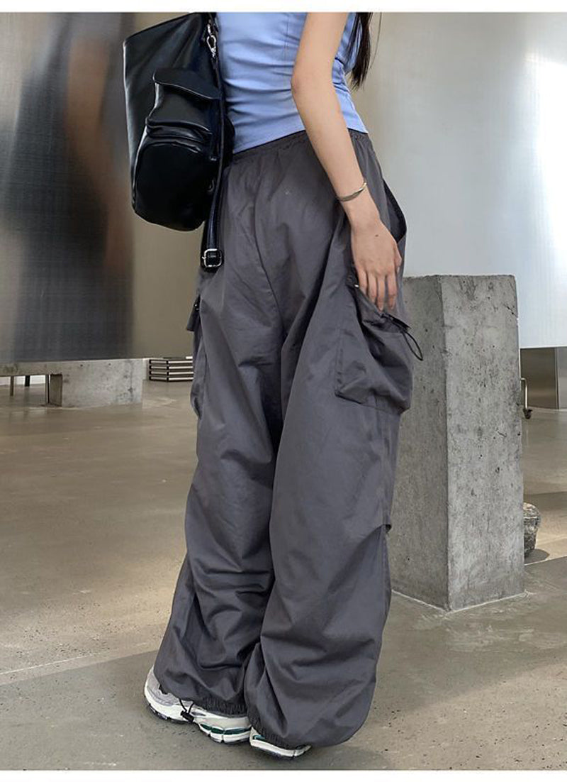 Hip Hop Women Pants Streetwear Leg Pants S2510