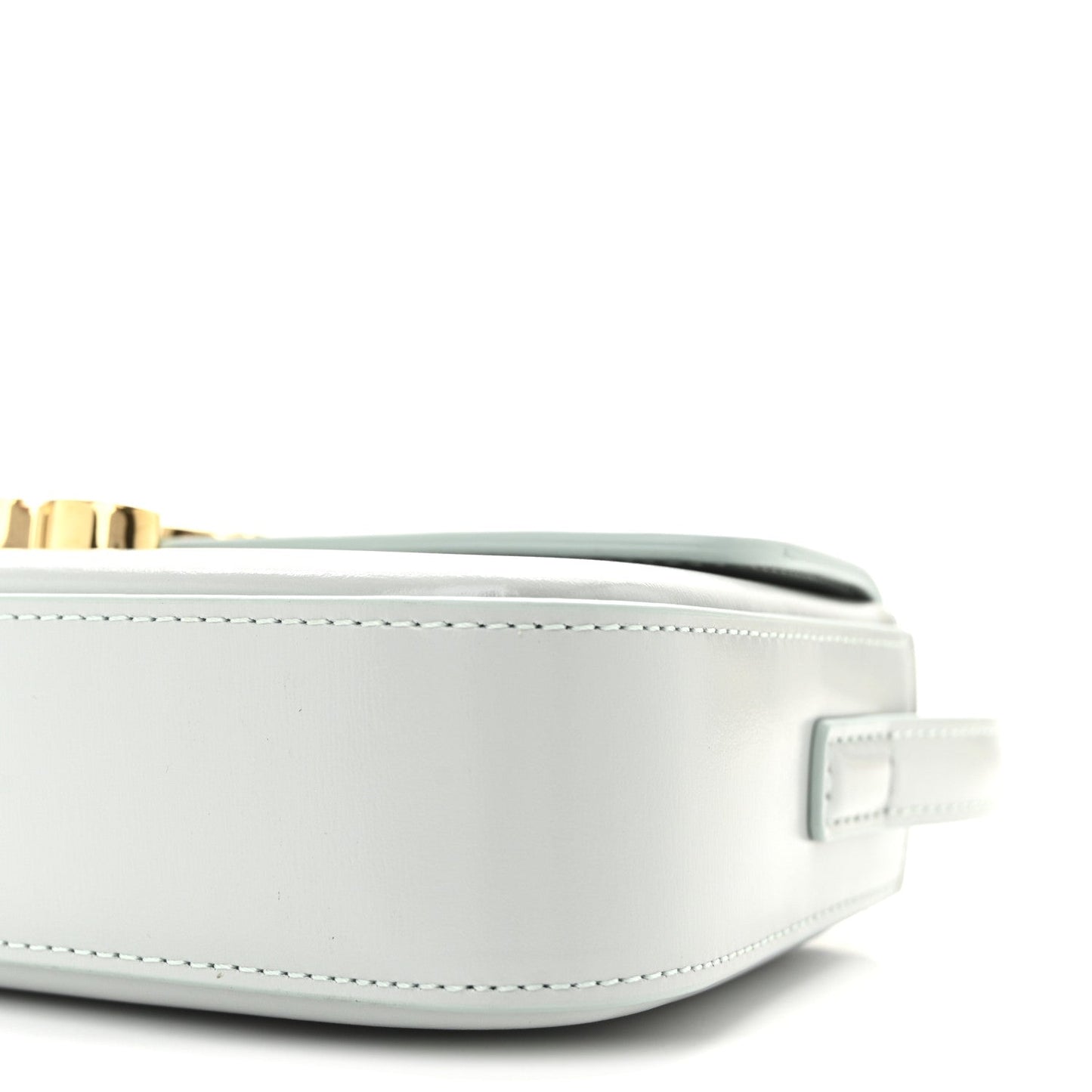 Natural Calfskin Triomphe Shoulder Bag Ice Blue