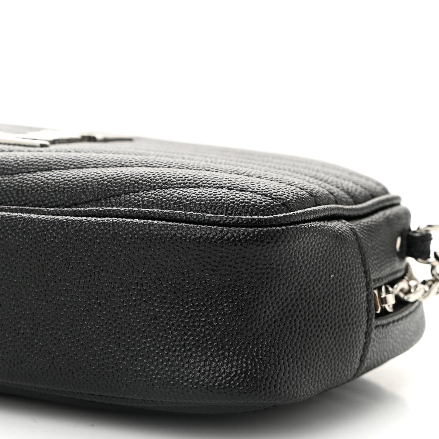Grain De Poudre Matelasse Monogram Mini Lou Camera Bag Black
