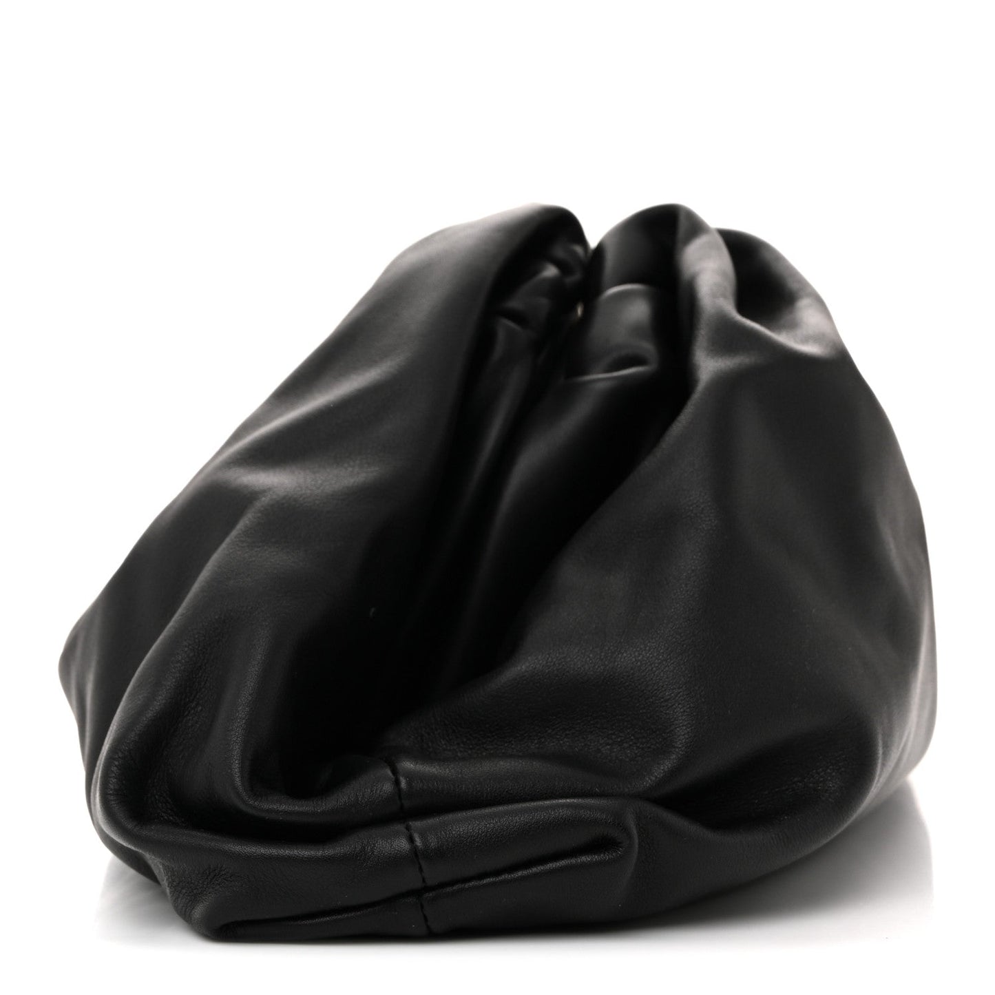 Smooth Butter Calf The Pouch Oversized Clutch Black