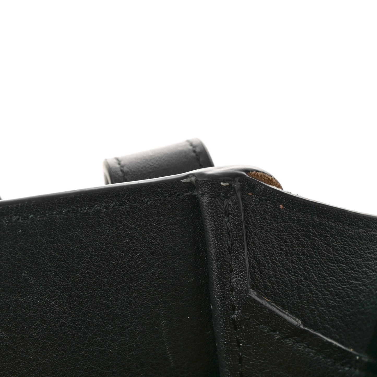 Calfskin Suede Hammock Shoulder Bag Oak Dark Gold Black