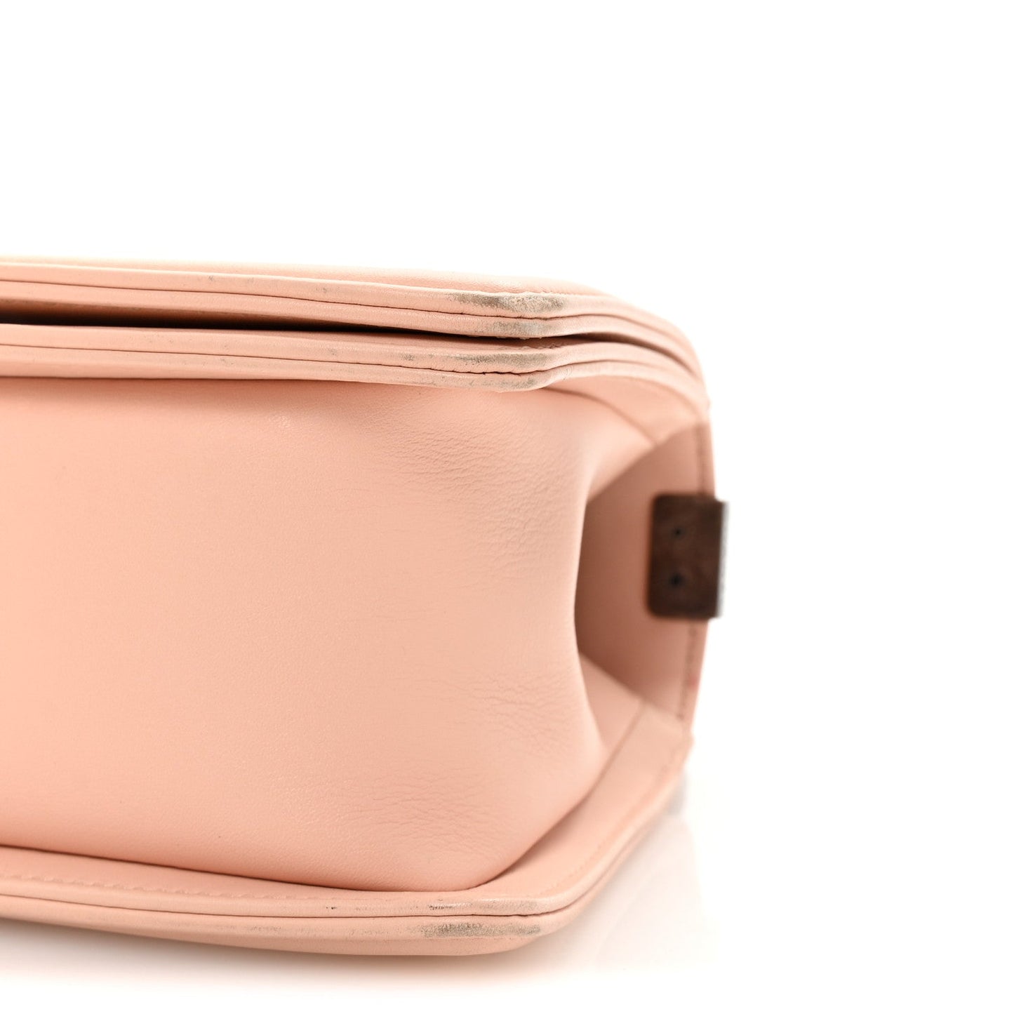 Lambskin Quilted Medium Boy Flap Light Pink