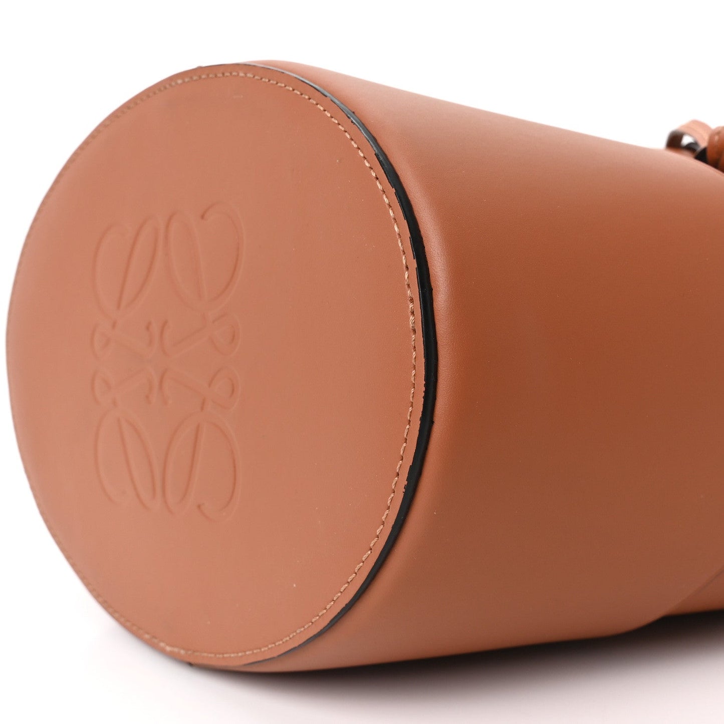 Calfskin Balloon Bucket Bag Tan