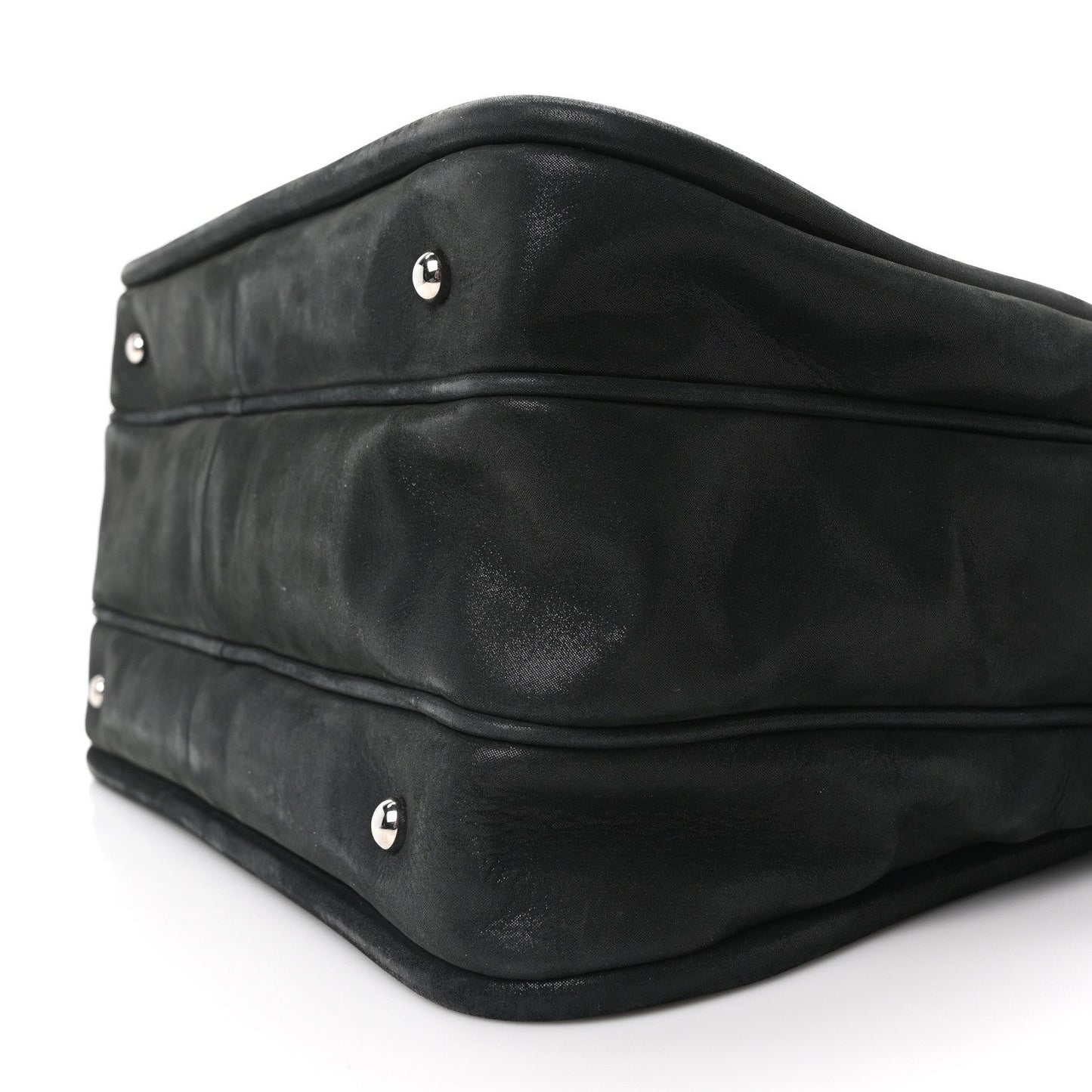 Iridescent Calfskin Quilted Relax CC Camera Case Black
