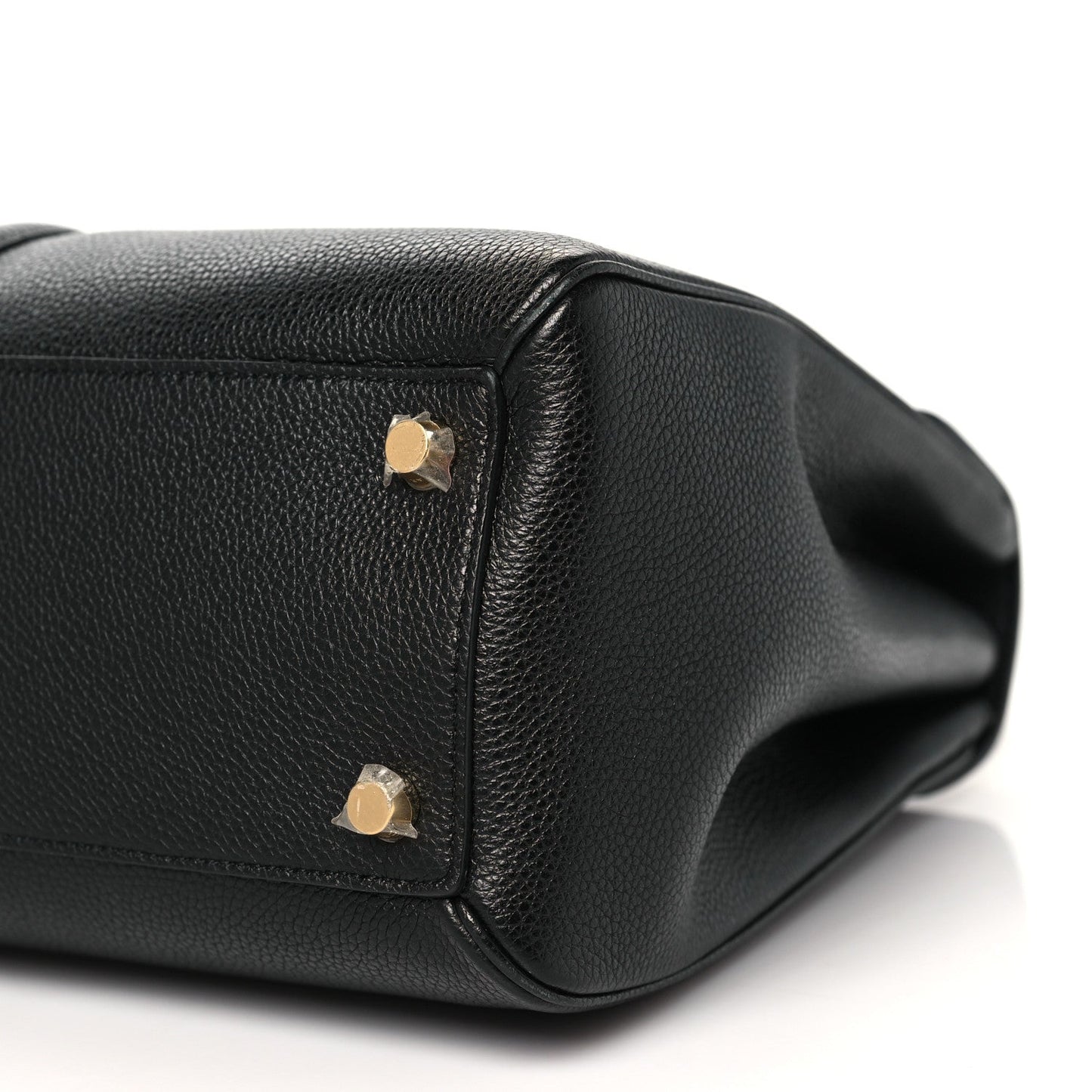 Grained Calfskin Classique 16 Top Handle Bag Black