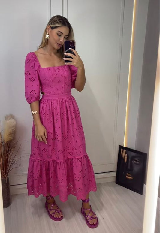 Lace Party Gown Square Neck New Skirt