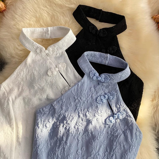 halter neck small vest women's tube top top S4113