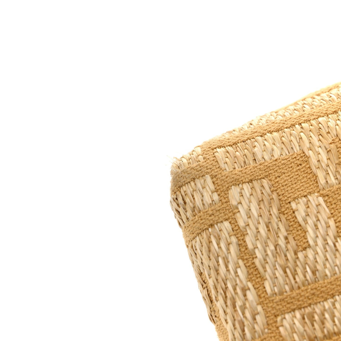 Raffia Jacquard FF 1974 Mini Soft By The Way Boston Bag Beige