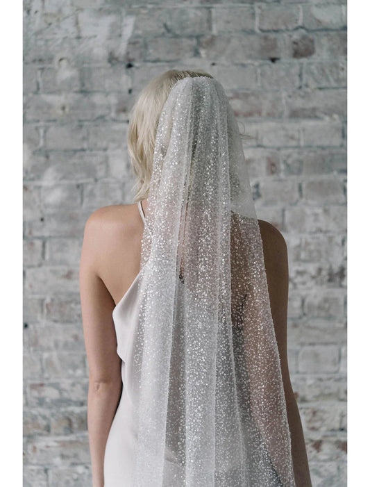 - Single layer minimalist/shiny wedding veil church veil with sequins 78.74 inches (200 cm) sheer dress, leaving a deep impression on 2026