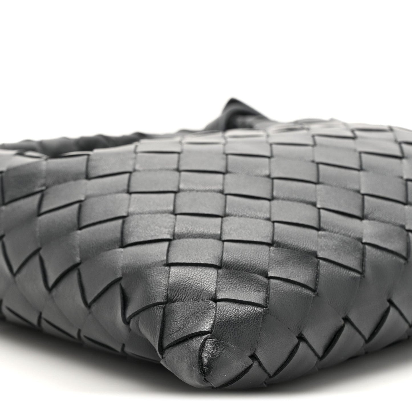Calfskin Intrecciato Mini Hop Black