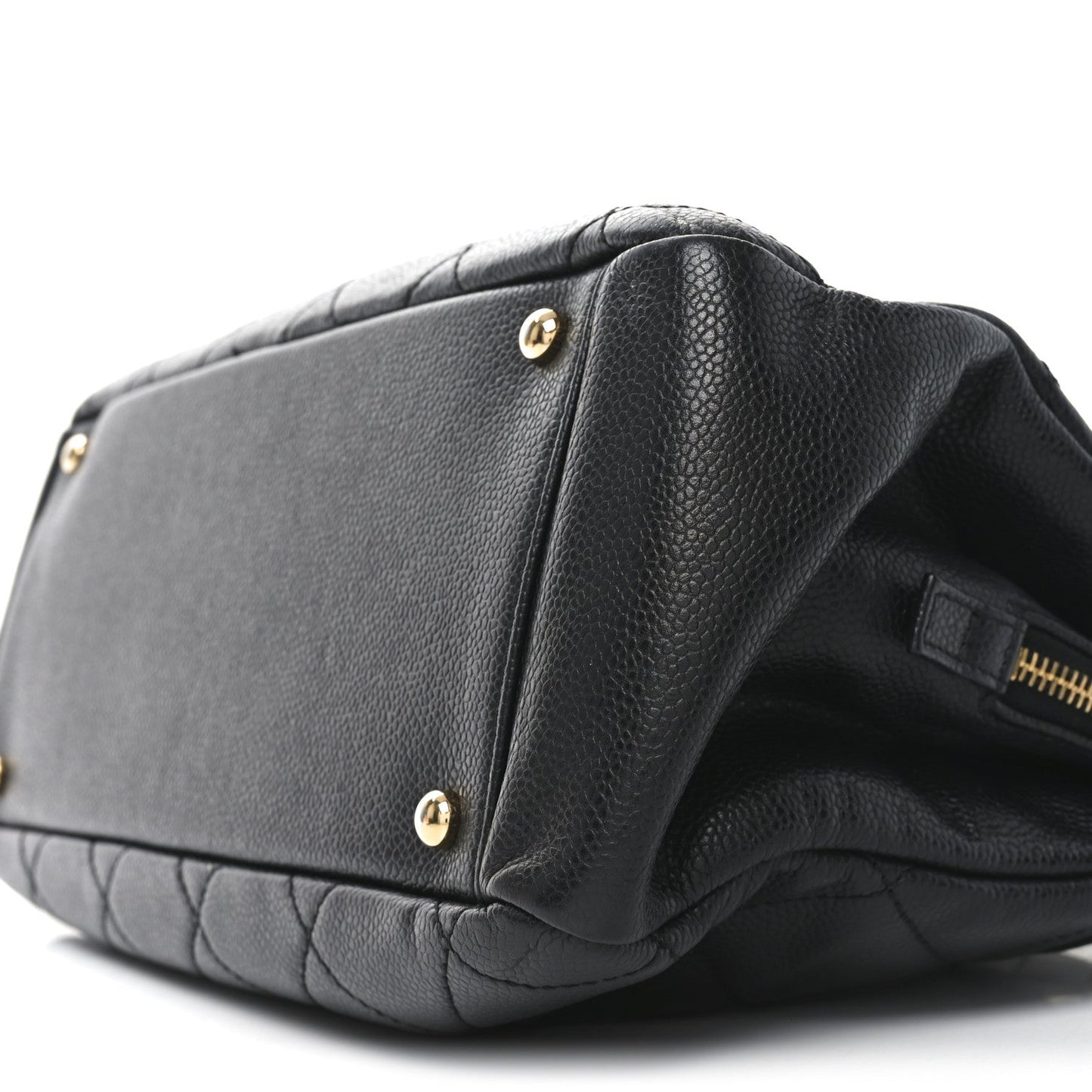 Caviar Quilted Timeless CC Soft Tote Black