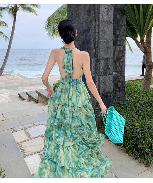 A Line Green Long Stunning Evening Gown Party Prom Dress S7300
