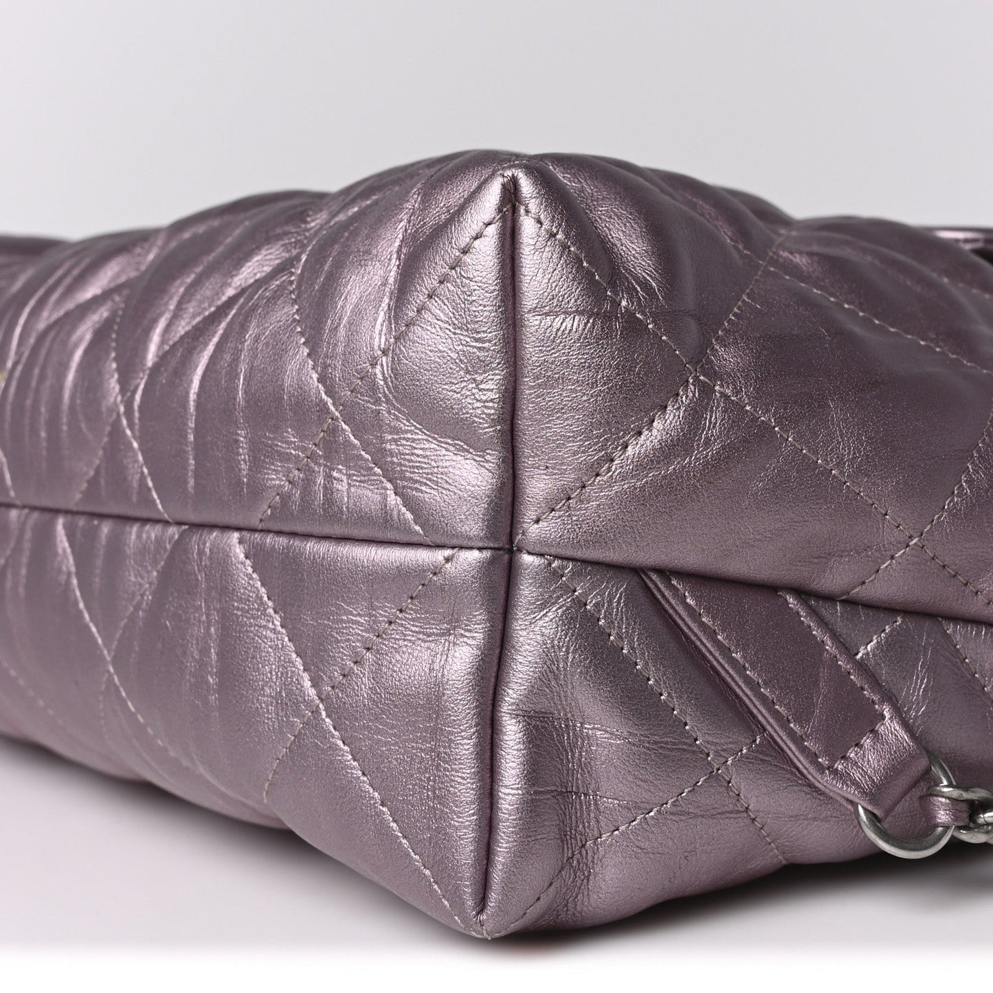 Iridescent Calfskin Quilted Ground Control Backpack Pink