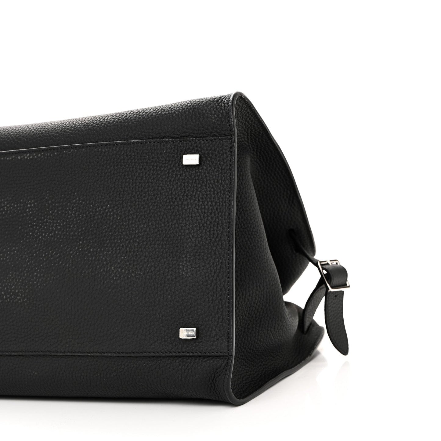 Matte Grained Calfskin Soft Margaux 15 Black