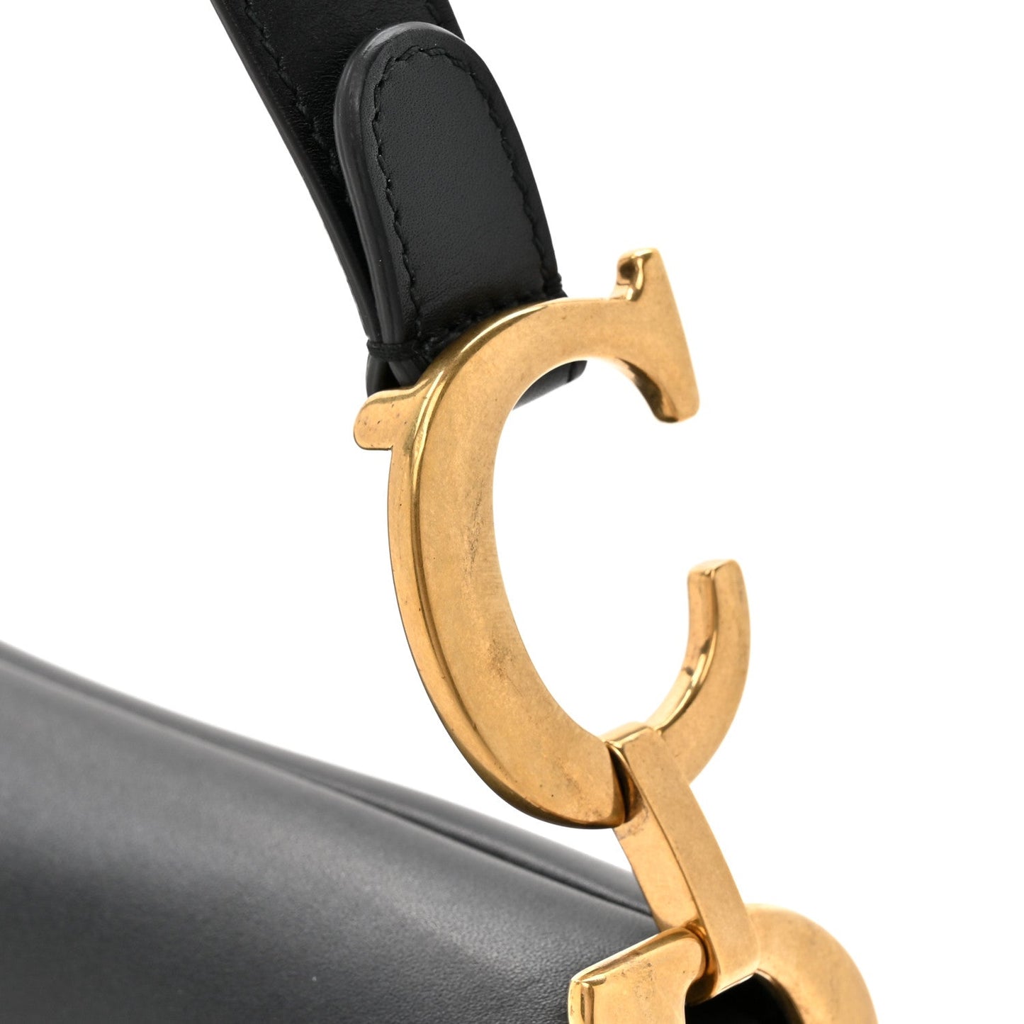 Calfskin Saddle Bag Black