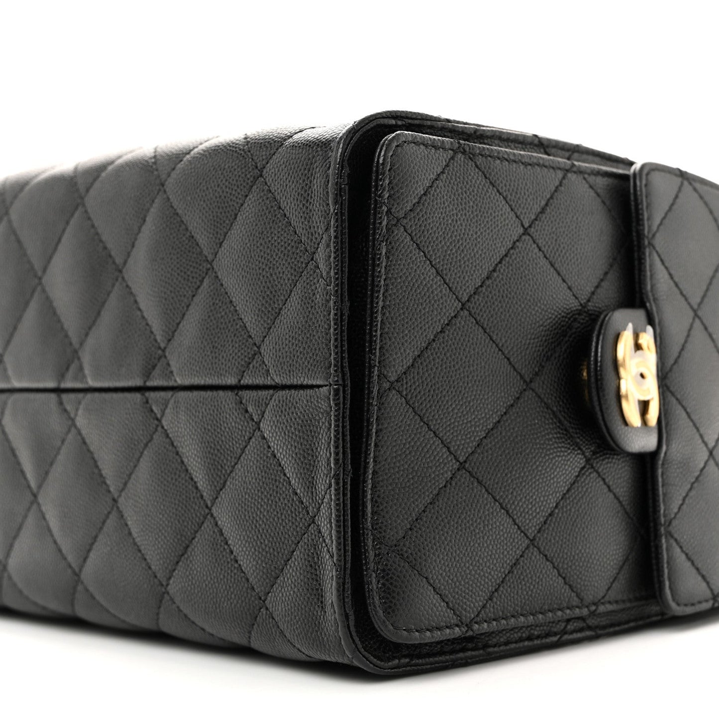 Caviar Quilted Small Chanel 25 Handbag Black