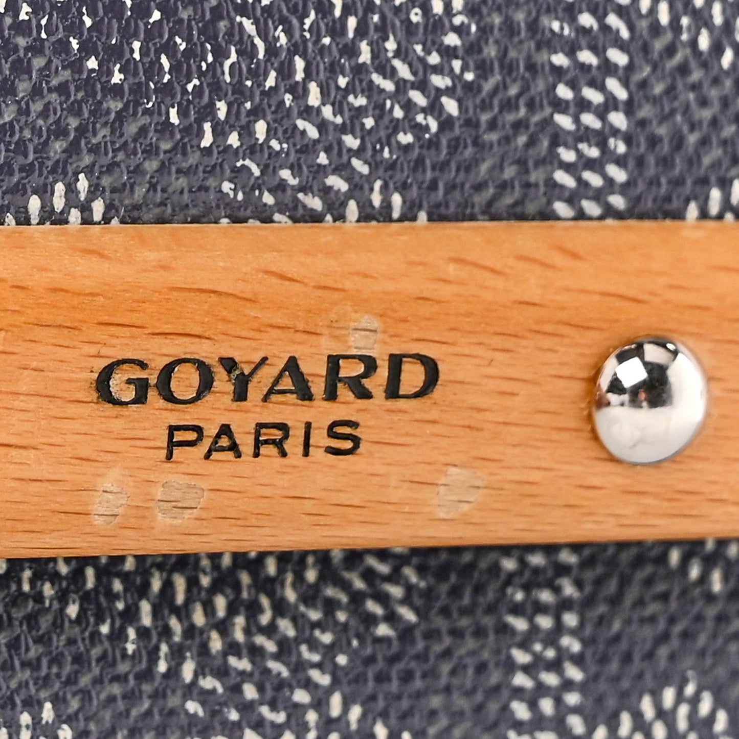 Goyardine Monte Carlo Bois Clutch With Strap Gray
