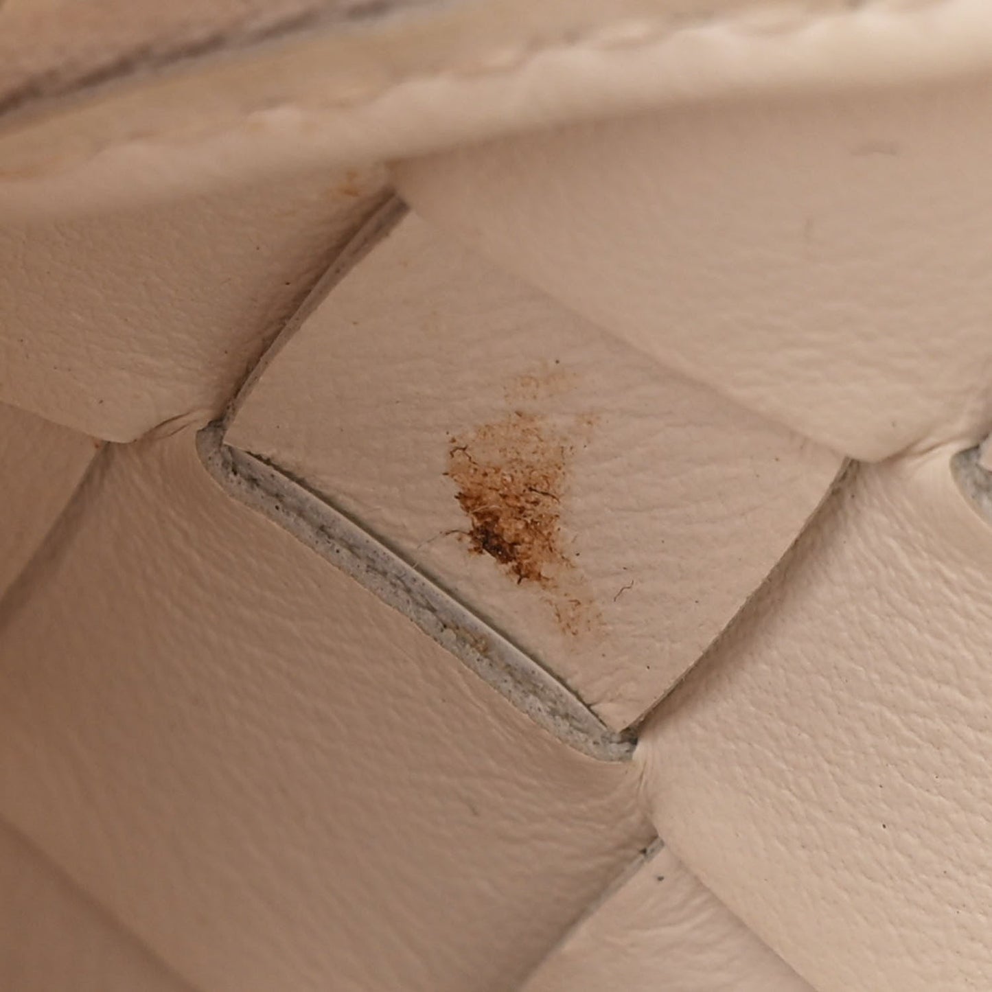 Patent Nappa Intrecciato Mini Loop Camera Bag White