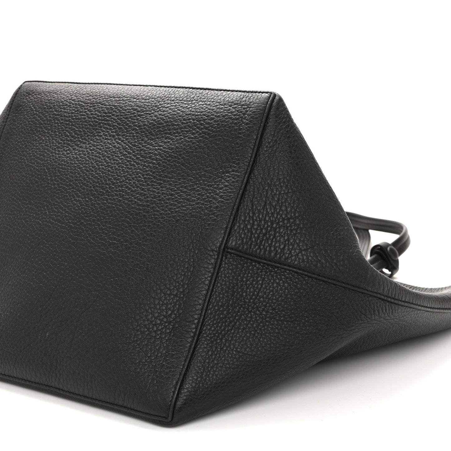 Grained Calfskin Park Tote Three Black