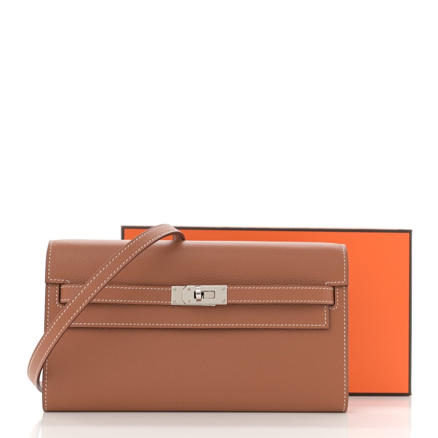Evercolor Kelly Wallet To Go Gold
