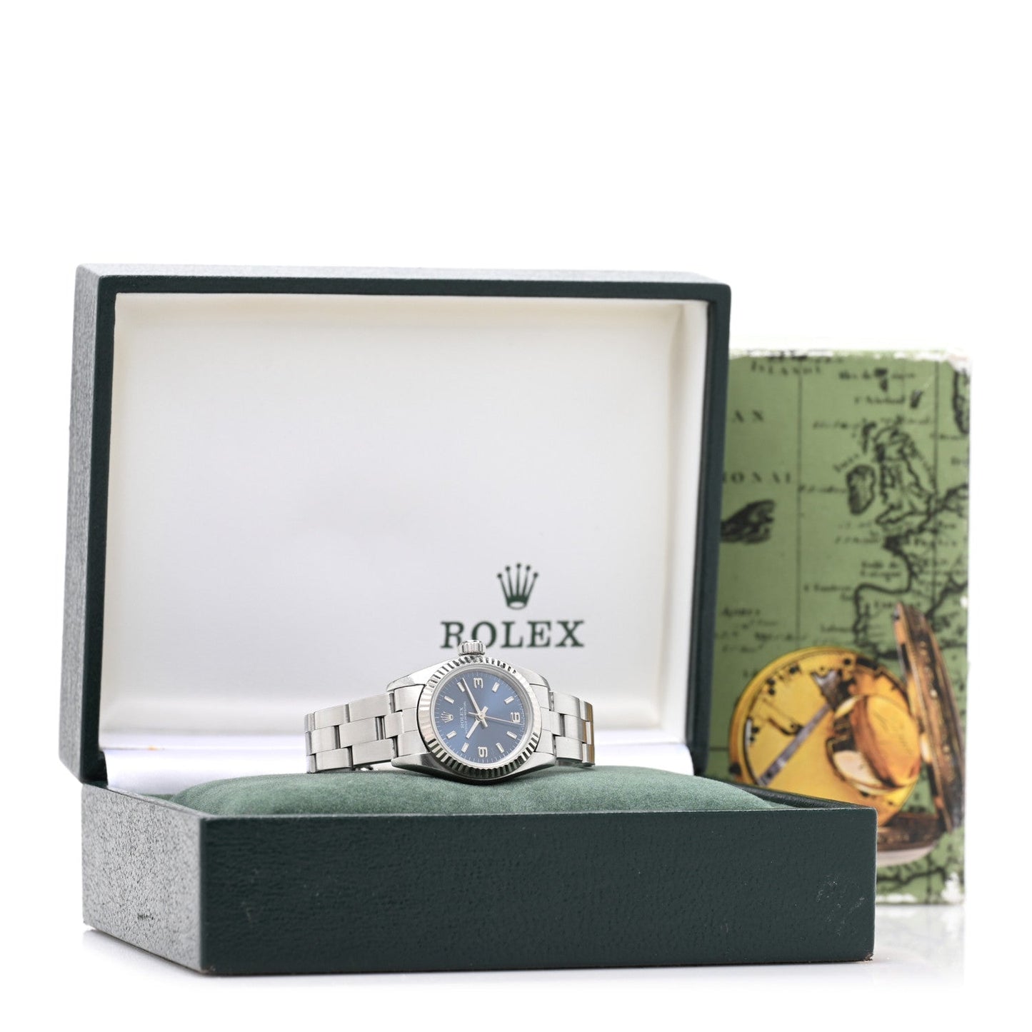 Stainless Steel 25mm Oyster Perpetual Watch Blue 67194