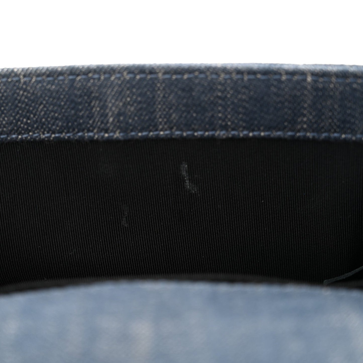 Denim Embossed Small Boy Flap Blue