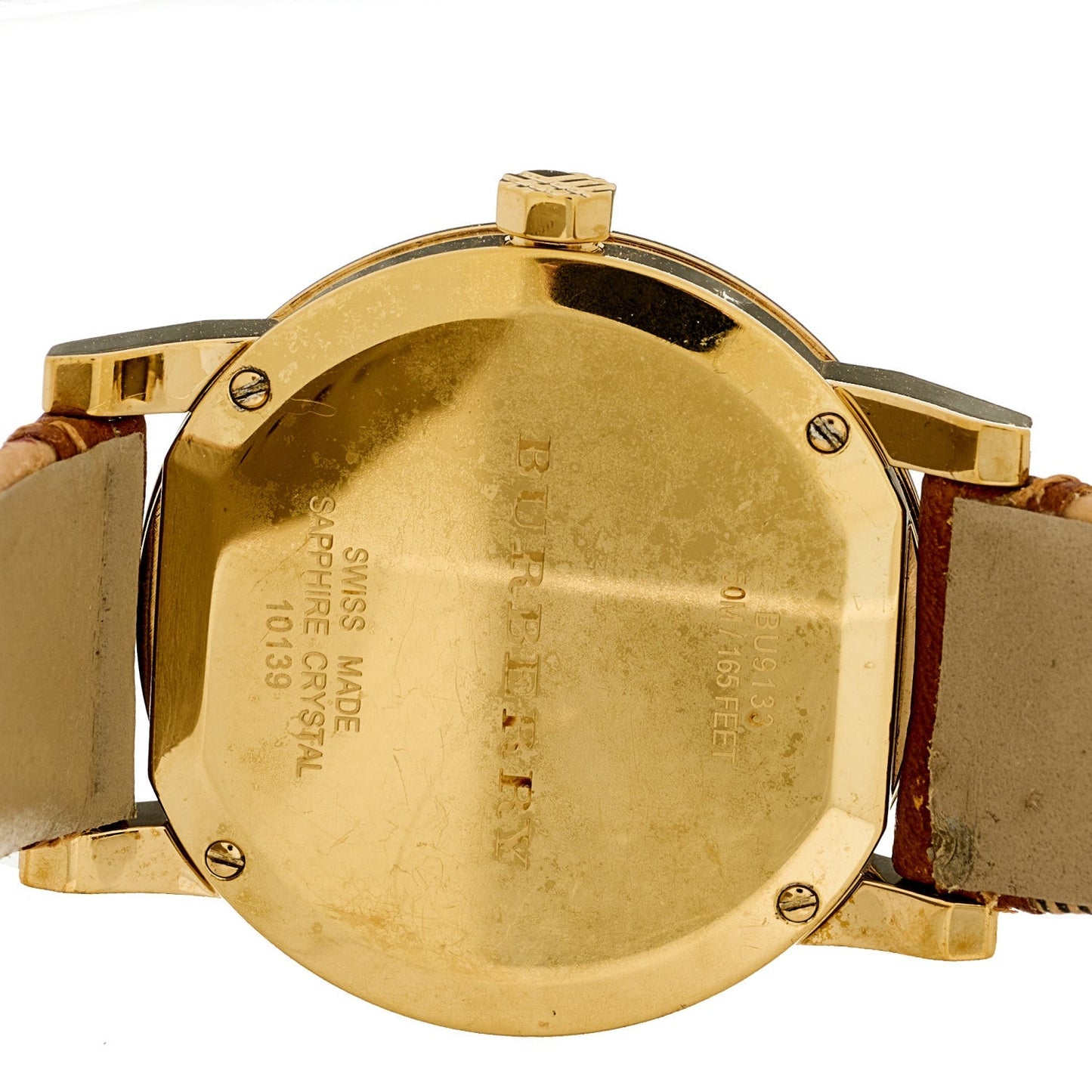 Stainless Steel Calfskin 38mm Quartz Watch Champagne BU9026