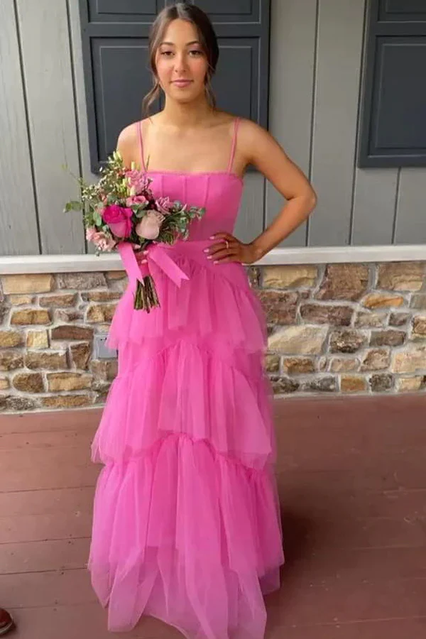 Pink Prom Dress Prom Gowns Long Prom Dresses
