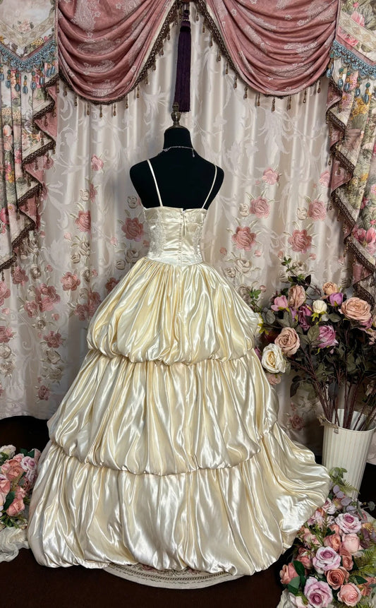 A Line Ball Gown Long Princess Dress, Formal Evening Gowns     S6856