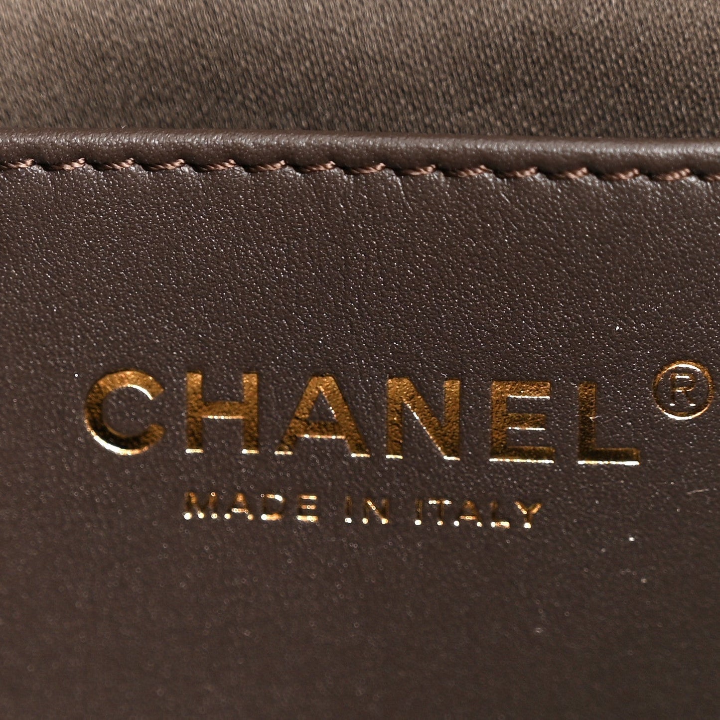Suede Quilted Mini Chanel 25 Handbag Dark Brown