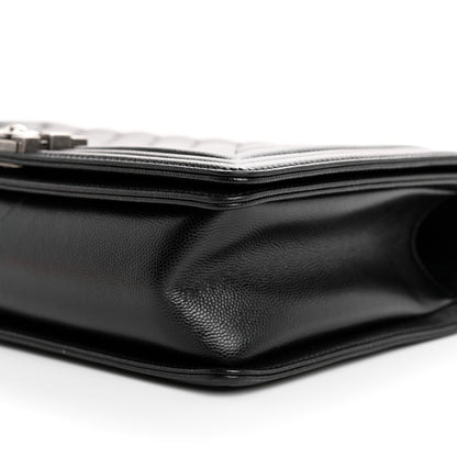 Caviar Quilted New Medium Boy Flap Black
