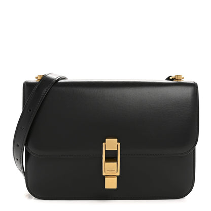 Smooth Calfskin Carre Satchel Black