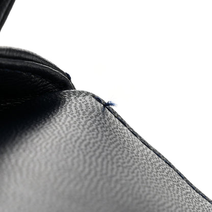 Goatskin Quilted Extra Mini Rainbow Coco Handle Flap Navy Blue