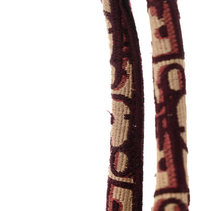 Oblique Large Book Tote Burgundy Multicolor